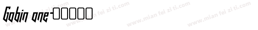 Gobin one字体转换